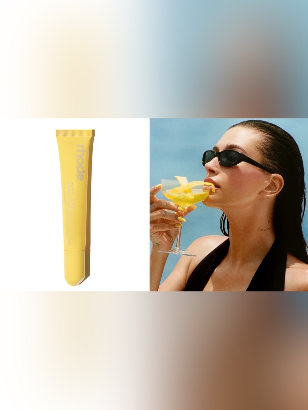 RHODE Lemontini peptide lip tint